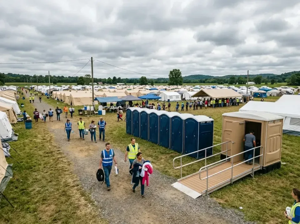 disaster-relief-camp-restrooms-010 — frequently asked questions, Dumpster & Portable Bathrooms Rental in Wedgefield, FL